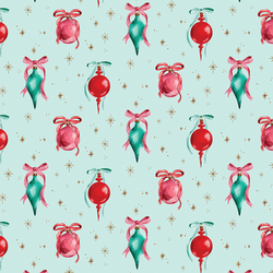 Ornaments in Soft Aqua