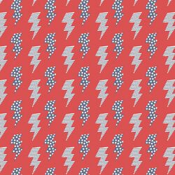 Lightning Bolts in Crimson Summer