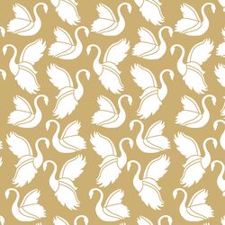 Swan Silhouette in Golden Canyon