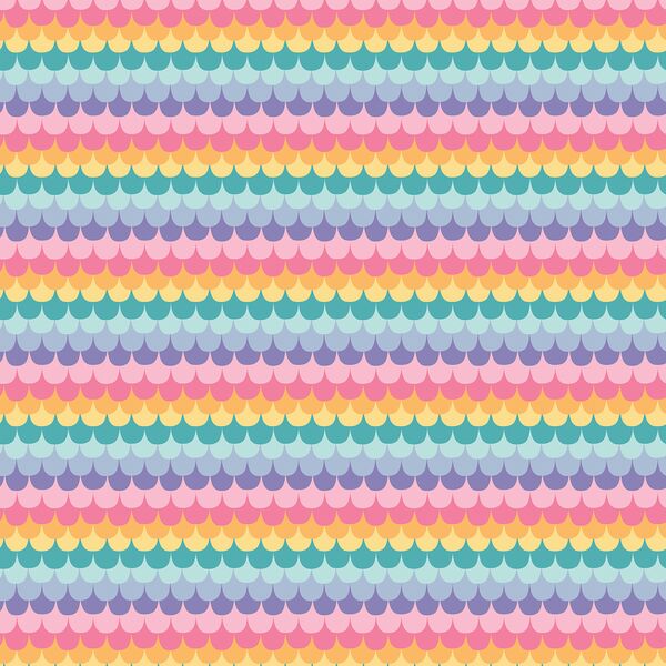 Small Mermaid Tail in Rainbow