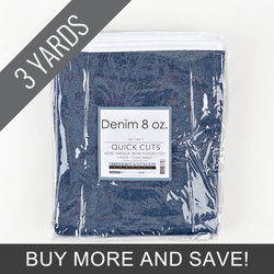Lt Indigo Denim 8 Oz - 3 Yard Quick Cut