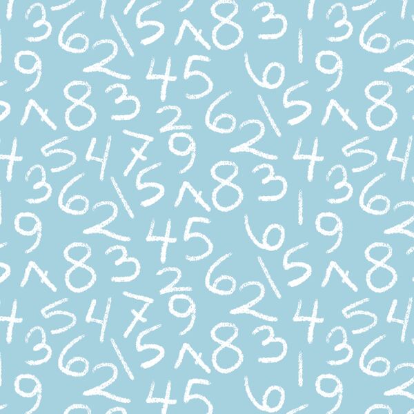 Tossed Numbers in Robins Egg