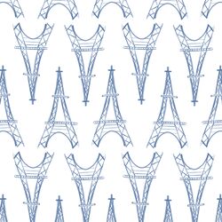 Tour Eiffel in French Blue