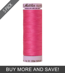 Hot Pink (9105-1423) - Silk Finish Cotton 50wt - 164 Yards (5 Pack)