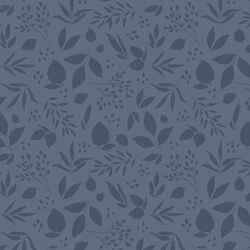 Leaves Silhouette in Light Navy