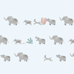 Jungle Parade in Blue Mist