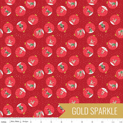 Ornaments in Red Sparkle