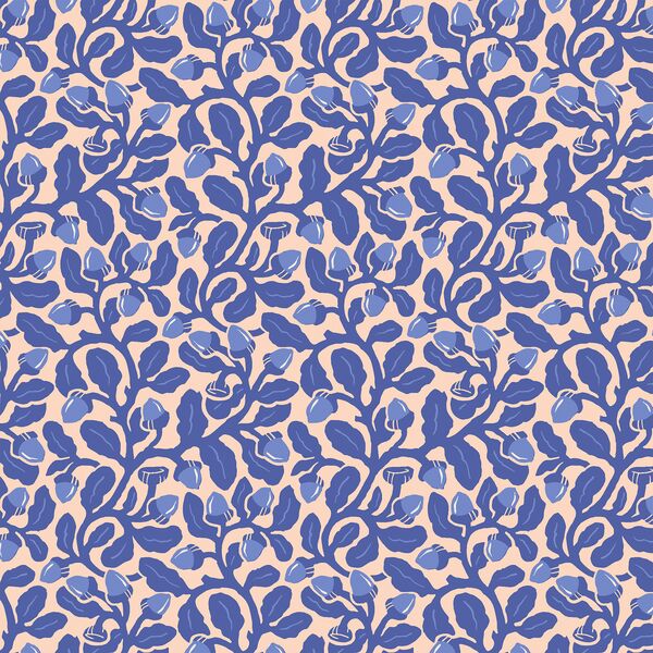 Oak Tree Acorns in Bluebird