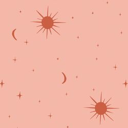 Stars, Sun and Moon in Coral