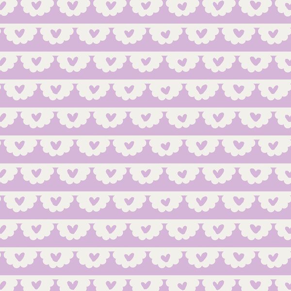 Lace Stripe in Lilac