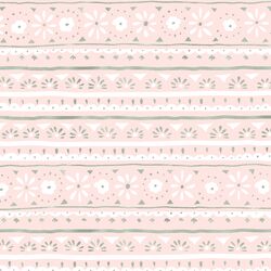 Folk Stripe in Blush Pink