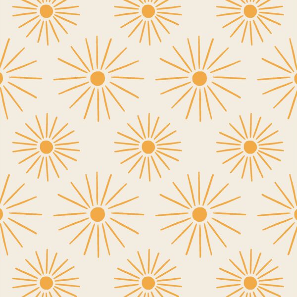 Sunburst in Sunshine Yellow on Sunbleached
