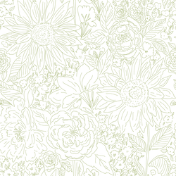 Paperie in Laurel Green on White