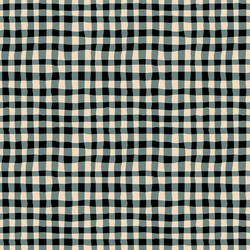 Organic Gingham in Teal