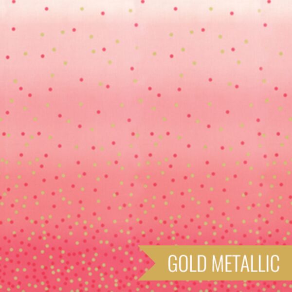 Ombre Confetti Metallic in Popsicle Pink