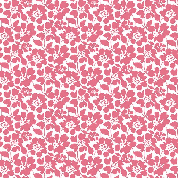 Roundabout Floral in Harvest Red