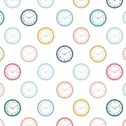 Clocks in White