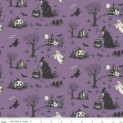 Halloween Toile in Purple