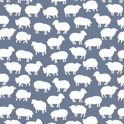 Sheep Silhouette in Dove