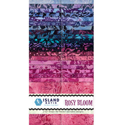 Rosy Bloom Batiks 2.5" Strip Roll