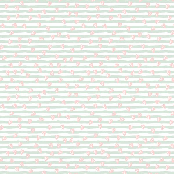 Little Sweetened Stripes in Mint Swirl