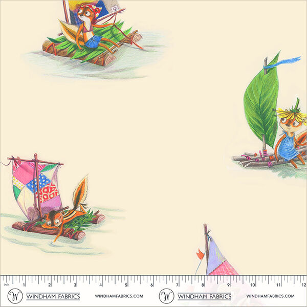 Stick Boats in Ivory