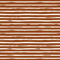 Watercolor Stripes in White on Cinnamon