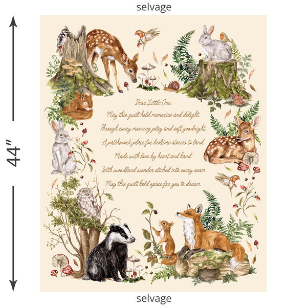 Fern and Fable Panel in Eggshell