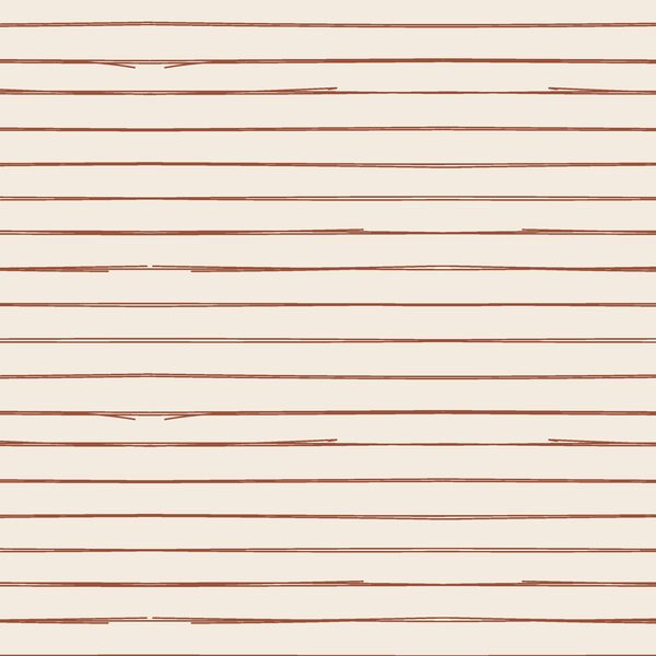Lines in Rust Red on Egret