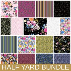 Midnight Blooms Half Yard Bundle