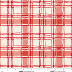 Painted Plaid in Coral