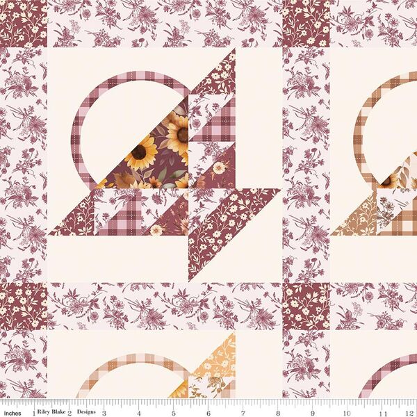 Harvest Baskets Cheater Print in Cream