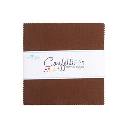 Confetti Cotton 5" Square Pack in Brownie