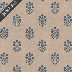 Linen Blend in Folk Bouquet