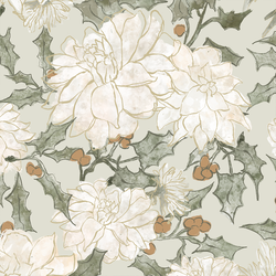 Holly Floral in Soft Sage