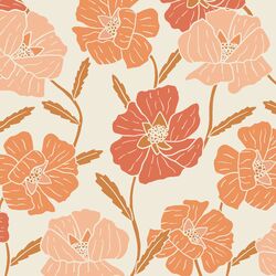 Large Poppy Floral in Love