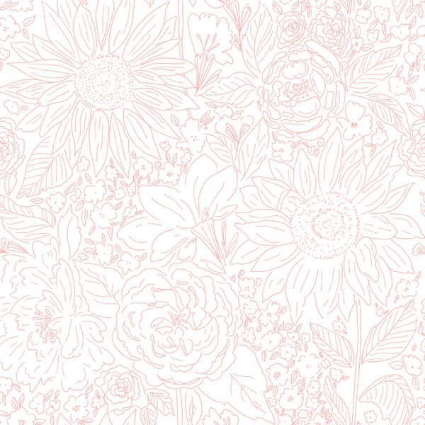 Paperie in Sherbet on White