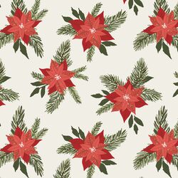 Poinsettia in Christmas Red