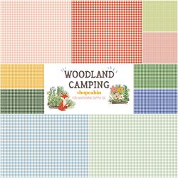 Woodland Camping Fat Quarter Bundle in Gingham