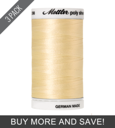 Vanilla (2596-0660) - Poly Sheen - 875 Yards (3 Pack)