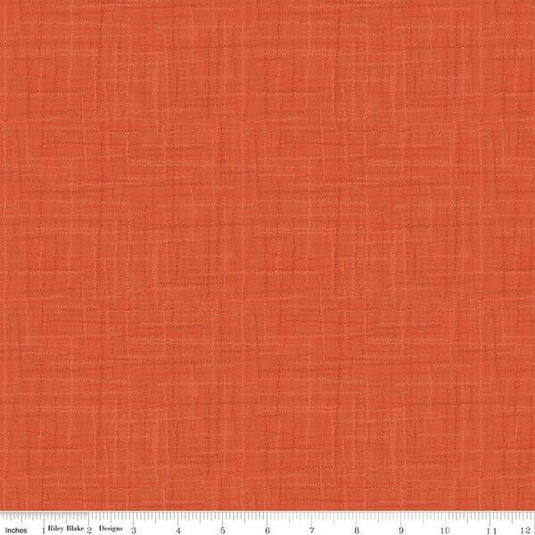 Grasscloth Cottons in Clementine