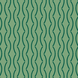 Scallop Stripes in Pine Green