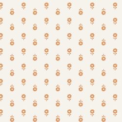 Folk Daisy Blockprint in Butterscotch
