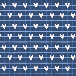 Heart Check in Navy