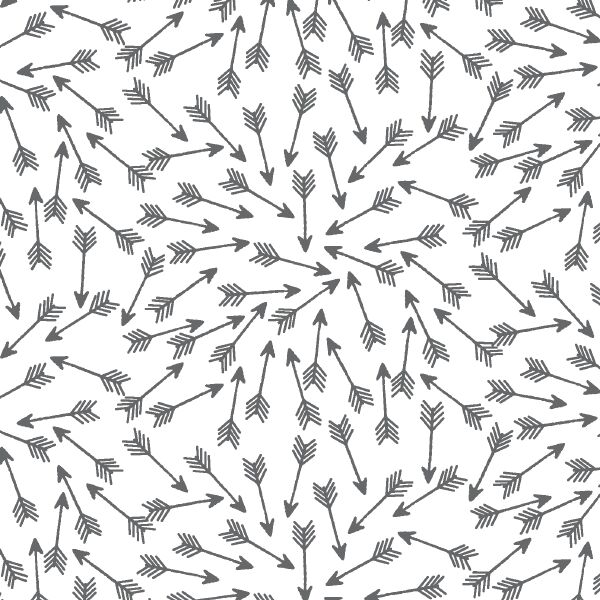 Arrows in Charcoal on White
