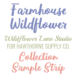Farmhouse Wildflower Sample Strip