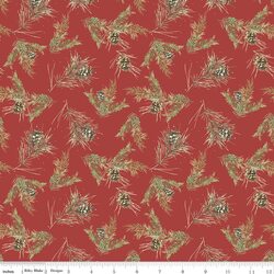 Pinecones in Red