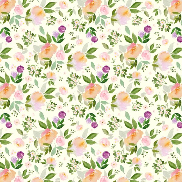 Little Garden Blooms in Light Ivory
