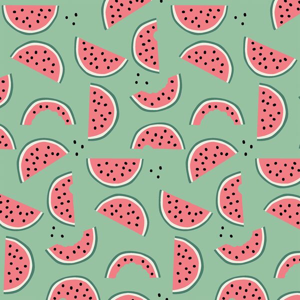Watermelon in Summer Meadow