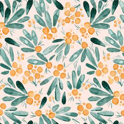 Winter Berries in Light Peach